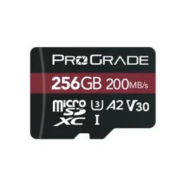 כרטיס זיכרון ProGrade 256GB microSDXC V30 UHS-I