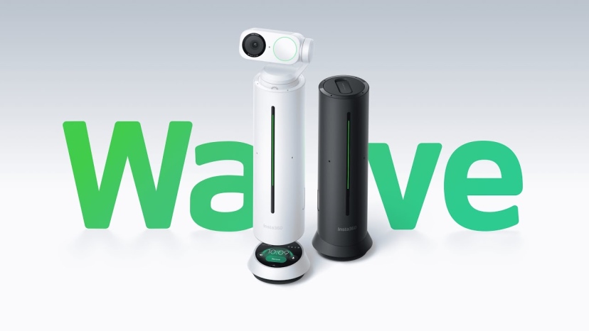 מערכת רמקולים מקצועית עם הקלטת Insta360 Wave AI