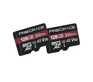 כרטיס זיכרון ProGrade 128GB microSDXC V30 UHS-I