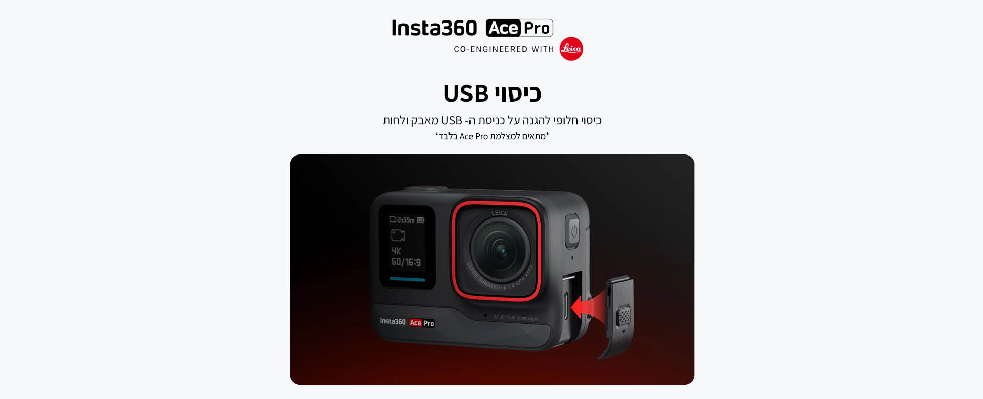 Insta360 Ace Pro USB Cover