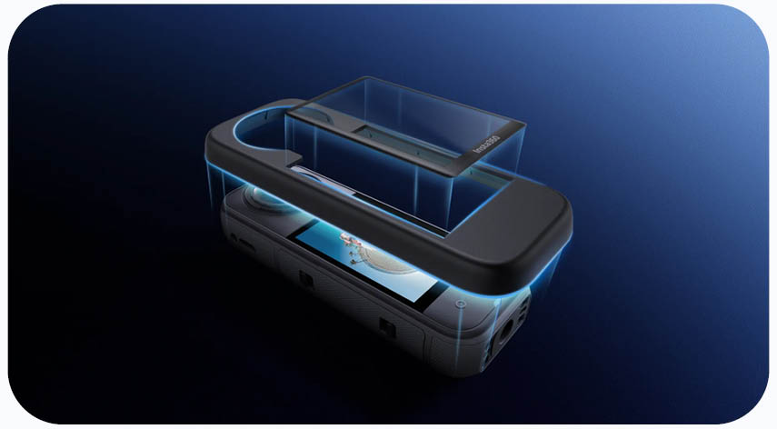 מגן מסך מקרר למצלמה Insta360 X5 Cooling Screen Protector