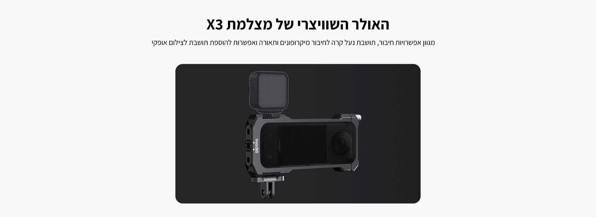 מסגרת לחיבור אביזרים Insta360 X3 Utility frame