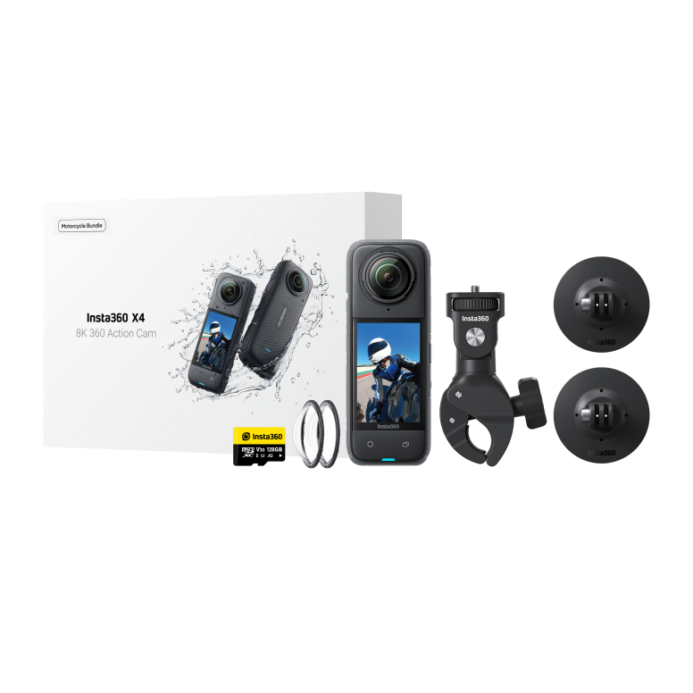 מצלמה וקיט אביזרים לאופנוע Insta360 X4 Motorcycle kit