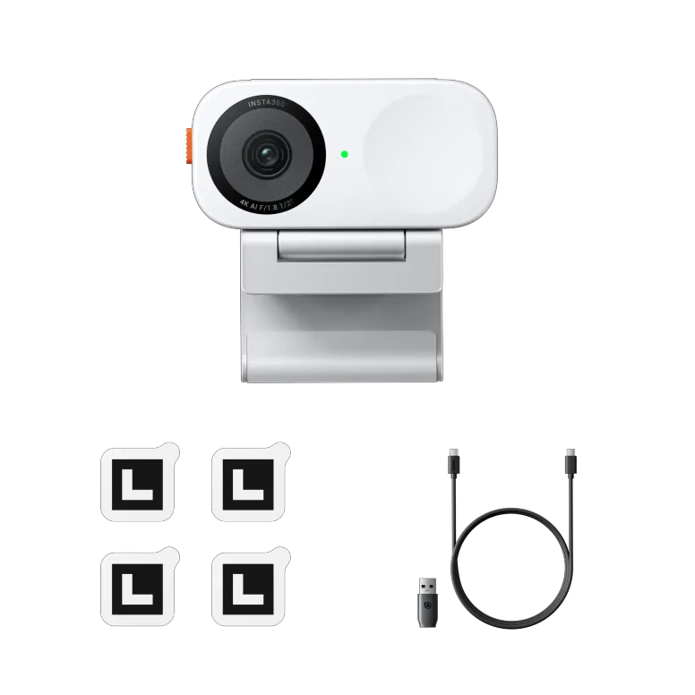 מצלמת רשת Insta360 Link 2C - לבן