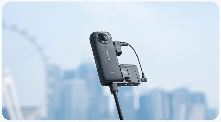 מתאם מיקרופון Insta360 X4 Mic Adapter