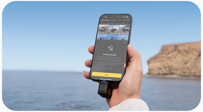 קורא קבצים מהיר Insta360 X5 Quick Reader