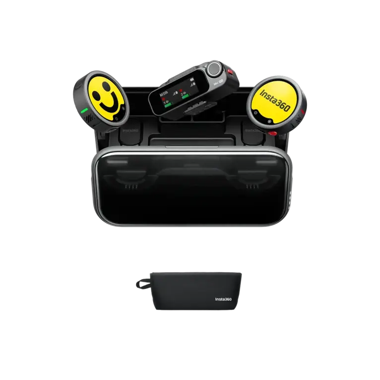 קיט 2 משדרים אלחוטיים ומקלט Insta360 Mic Pro