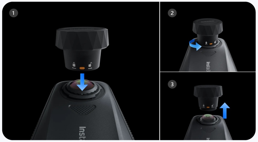 קיט עדשה להחלפה Insta360 X4 Air Replacement Lens Kit