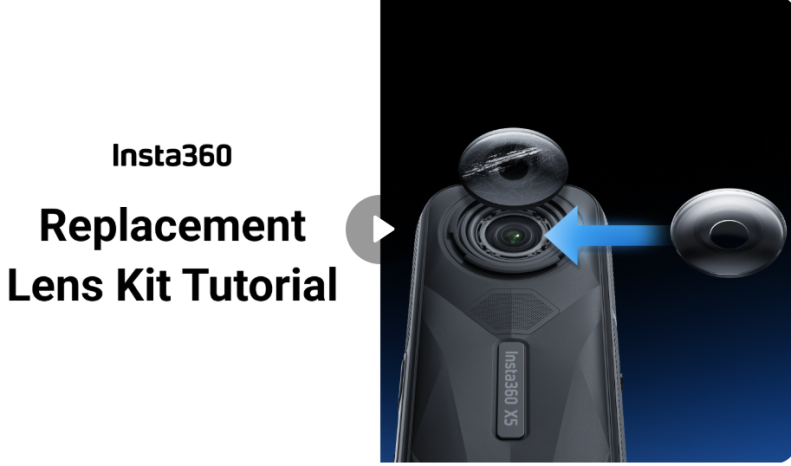 קיט שתי עדשות להחלפה Insta360 X5 Double Replacement Lens Kit
