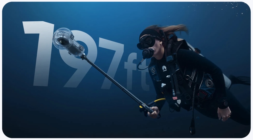 קייס צלילה Insta360 X4 Air Invisible Dive Case