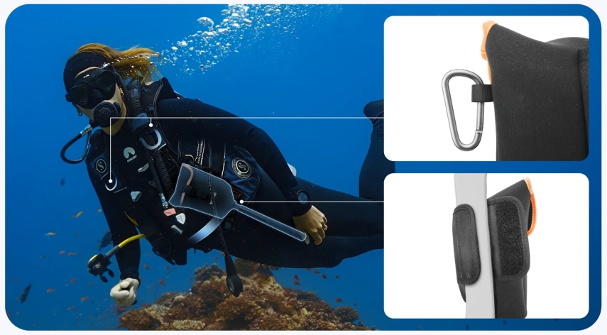 קייס צלילה Insta360 X4 Air Invisible Dive Case