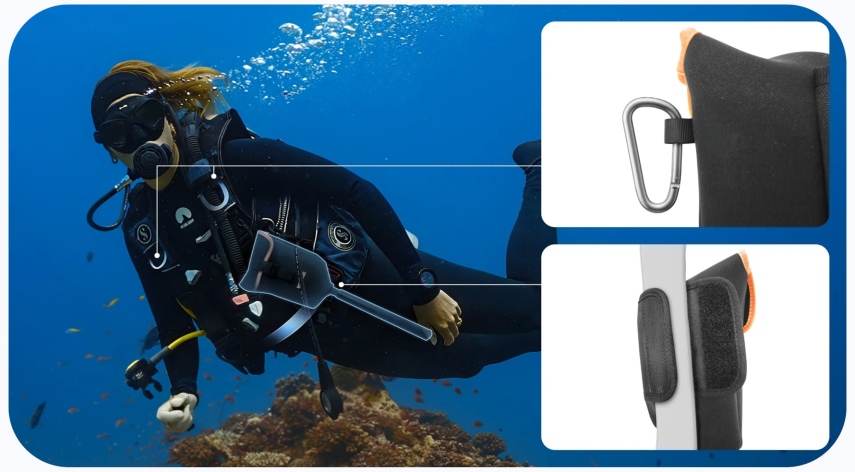 קייס צלילה Insta360 X5 Invisible Dive Case
