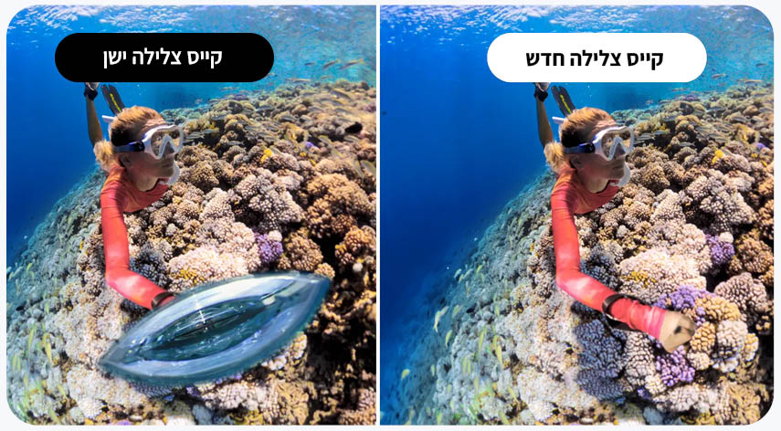 קייס צלילה בלתי נראה Insta360 X4 Invisible Dive Case