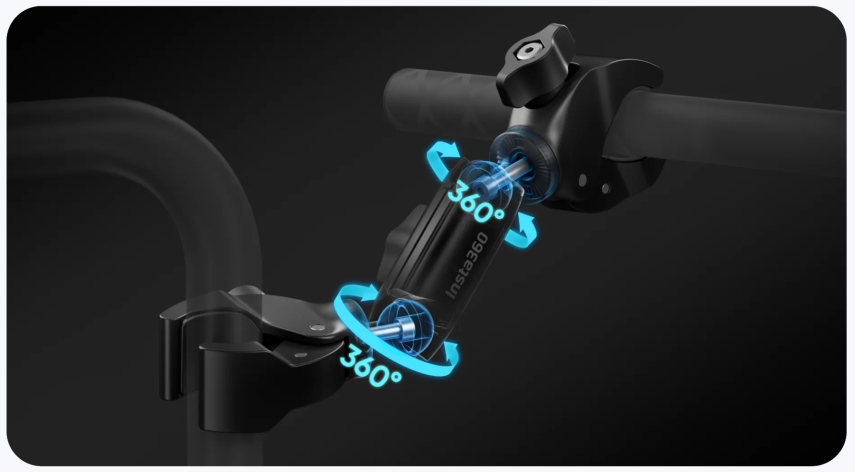 קלאמפ תומך למוט סלפי על אופנוע Insta360 Motorcycle Selfie Stick Support Clamp