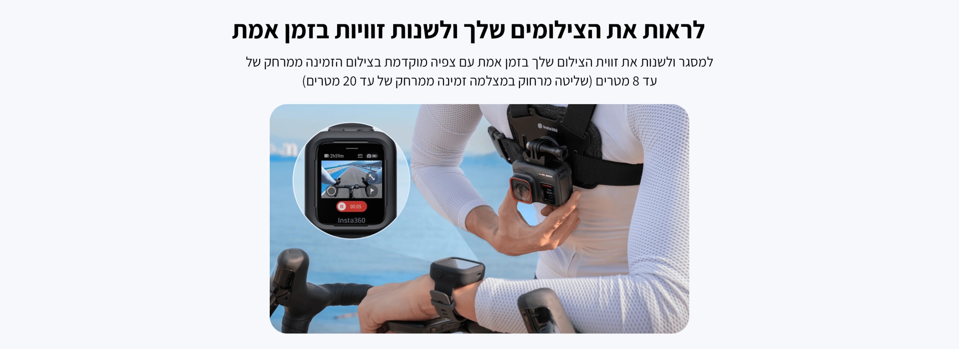 שלט חכם למצלמה GPS Preview Remote