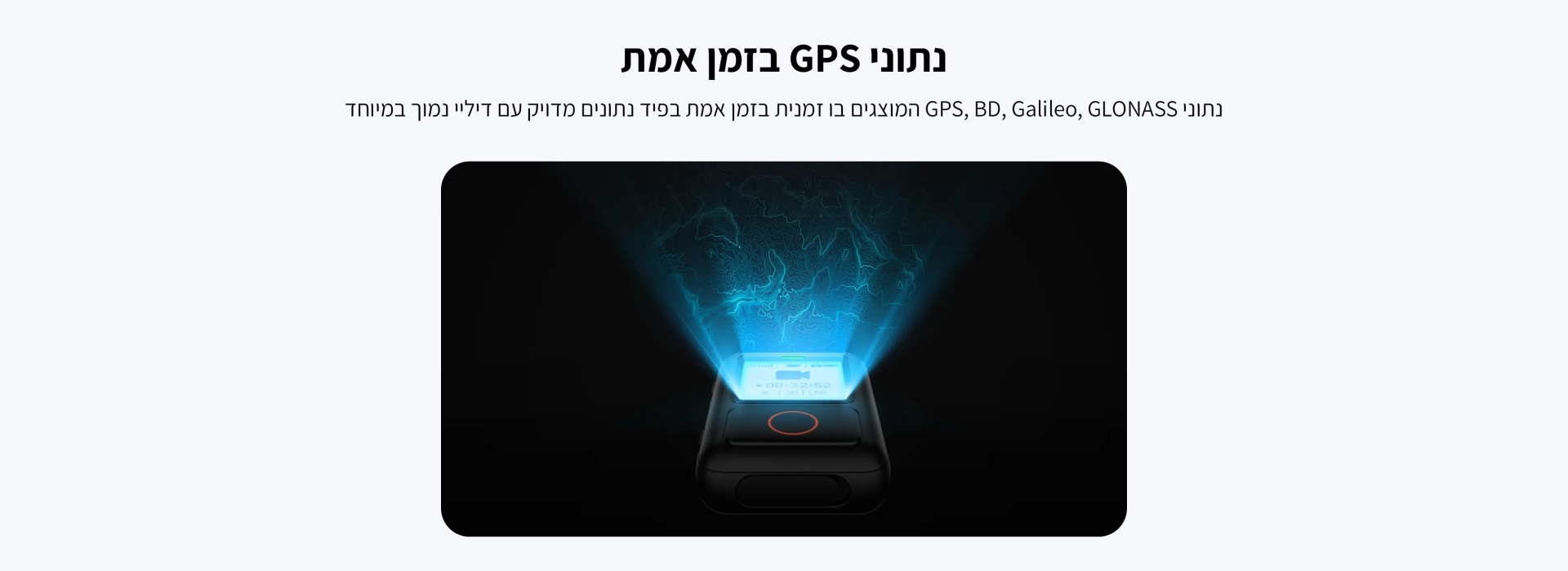 שלט למצלמה GPS Action Remote