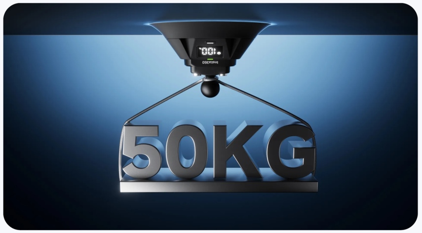 תושבת וואקום אלקטרונית למצלמה Insta360 Electric Suction Cup