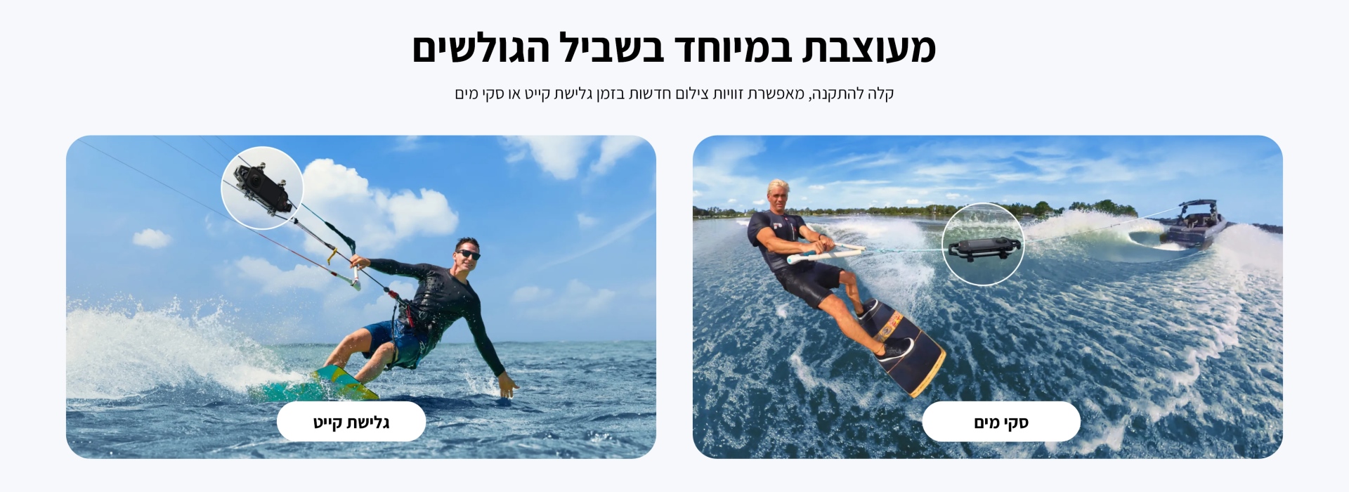 תושבת חבל לספורט מים Insta360 X4 Rope Mount